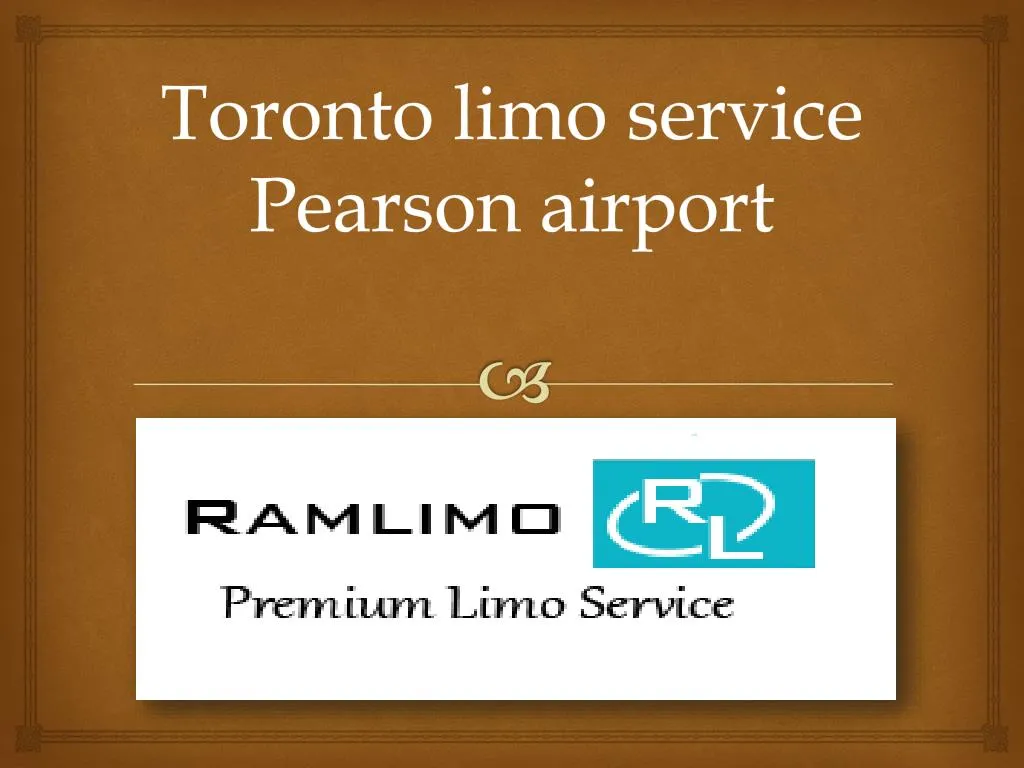 toronto limo service pearson airport