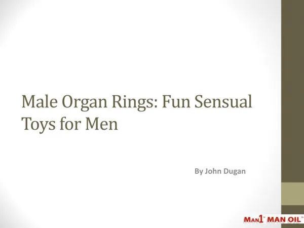 Male Organ Rings: Fun Sensual Toys for Men