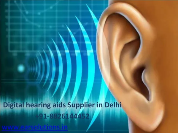 Hearing aid clinic in Delhi- EAR Solutions