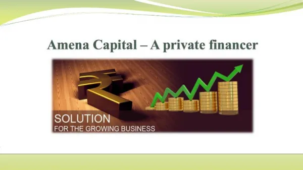Best Private financer Amina Capital