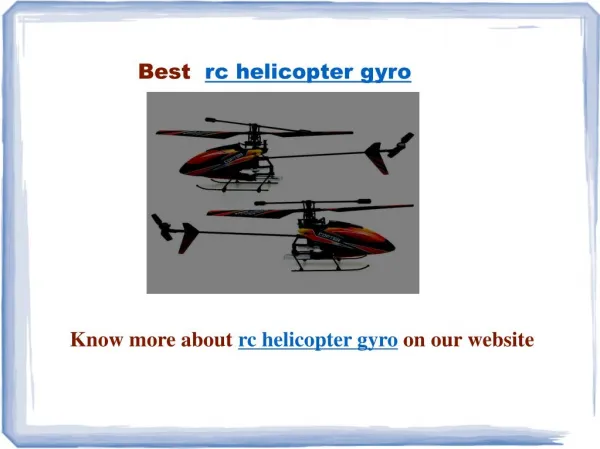 rc helicopter gyro