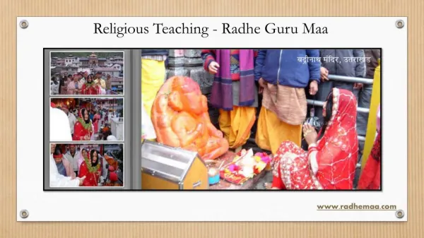 Religious Teaching - Radhe Guru Maa