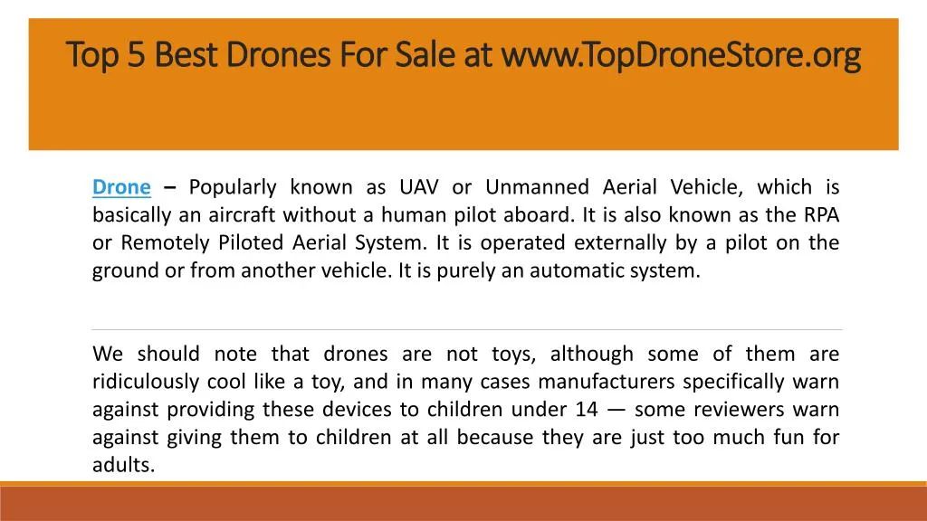 top 5 best drones for sale at www topdronestore org