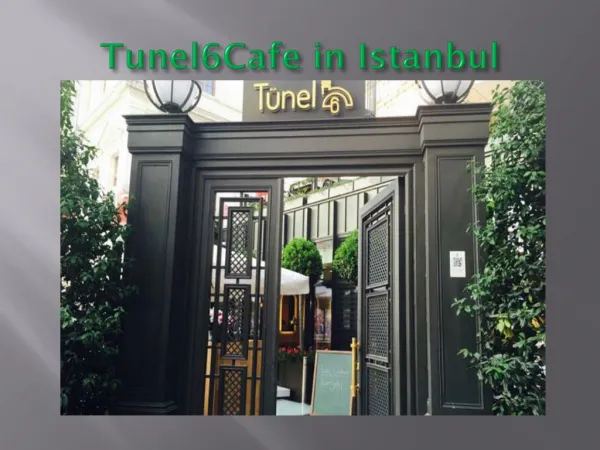 Tunel6Cafe Restaurant in istanbul