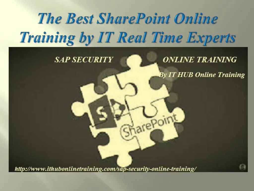 the best sharepoint online training by it real time experts