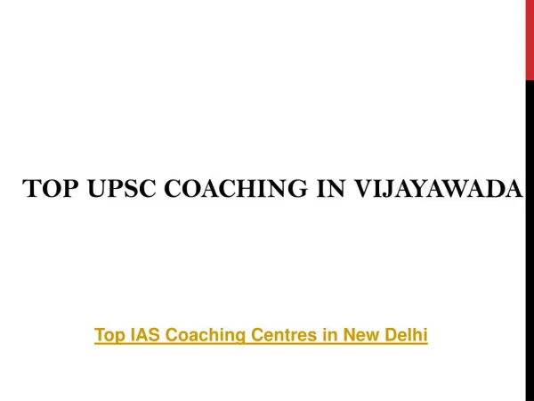 Top upsc coaching in vijayawada