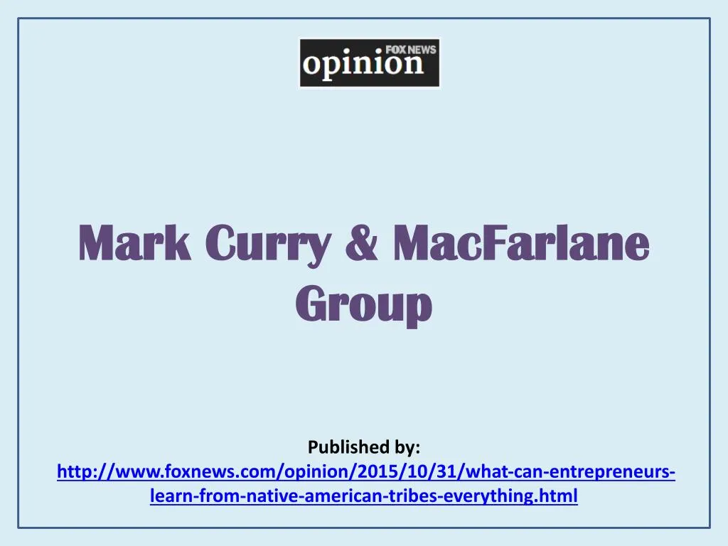 mark curry macfarlane group
