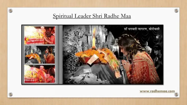Spiritual Leader Shri Radhe Maa
