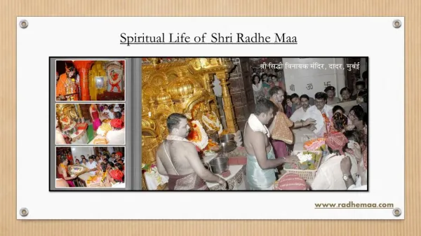 Spiritual Life of Shri Radhe Maa