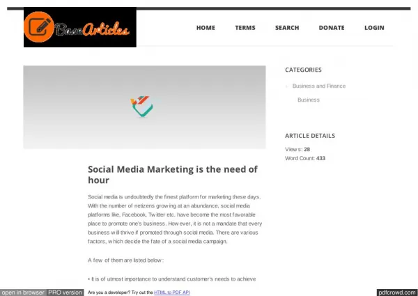 Social Media Marketing is the need of hour