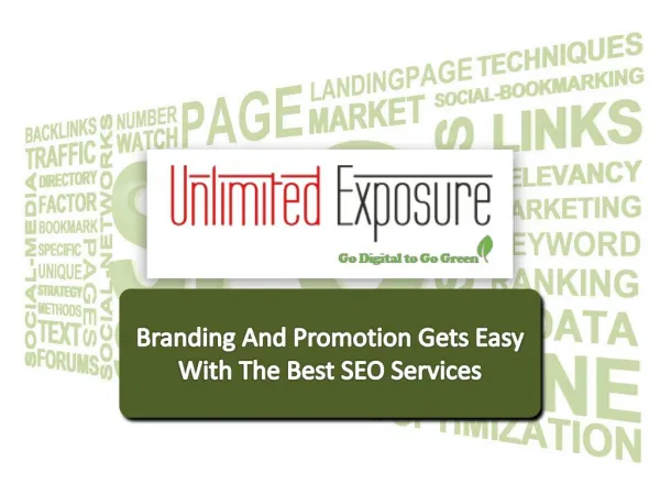 Branding and promotion gets easy with the best search engine optimization services