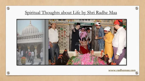 Spiritual Thoughts about Life by Shri Radhe Maa
