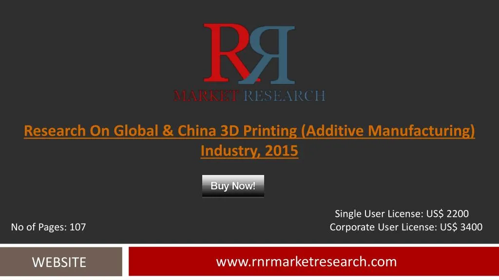 research on global china 3d printing additive manufacturing industry 2015