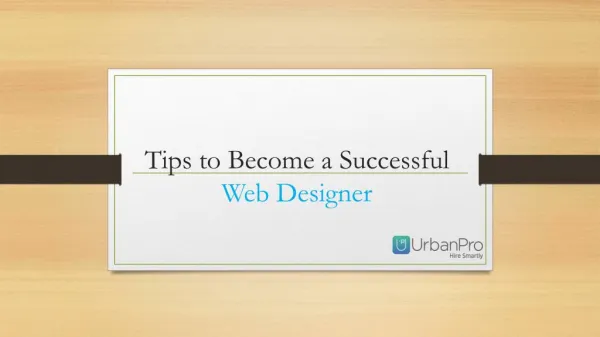 Tips to Become a Successful Web Designer