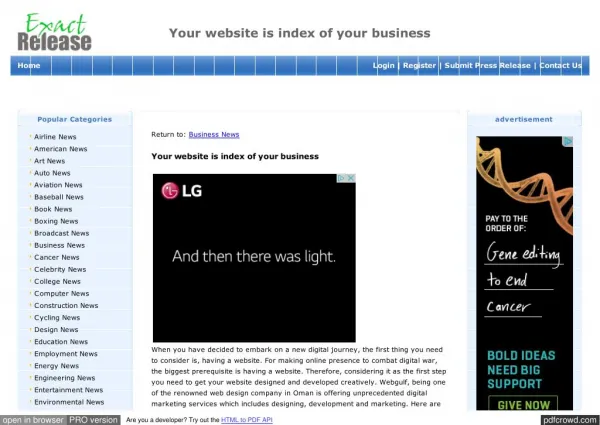 Your website is index of your business