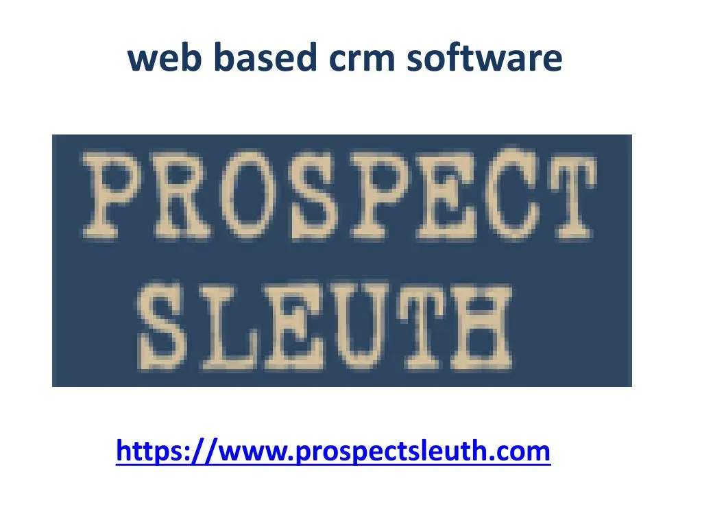 web based crm software