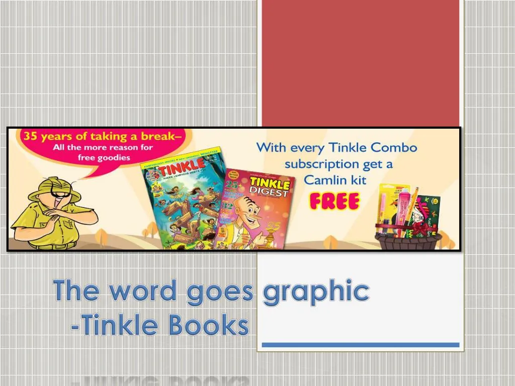 the word goes graphic tinkle books