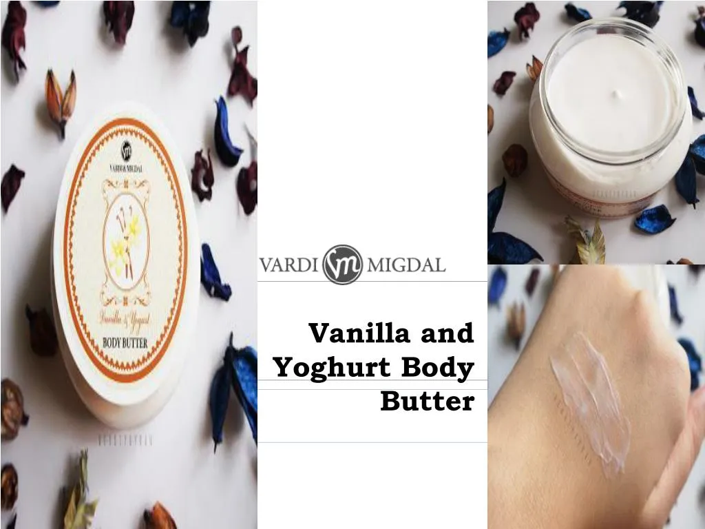 vanilla and yoghurt body butter
