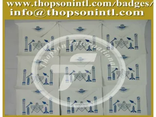 Blue lodge apron - slide 1