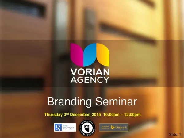 Brand Marketing Training Seminar by Matt Lynch Perth SEO Specialist