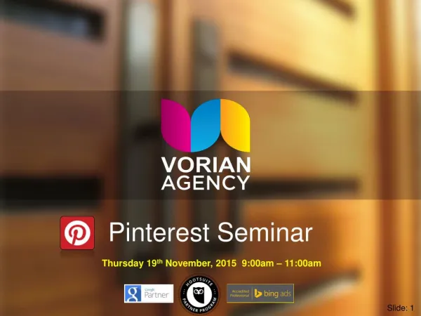 Social Media Marketing on Pinterest Training Seminar by Matt Lynch Perth SEO Specialist