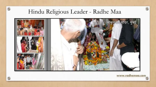 Hindu Religious Leader - Radhe Maa