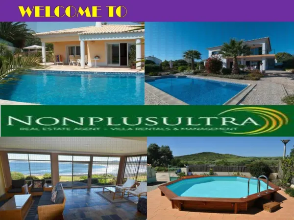 Private Holiday Villas and Apartments in Portugal