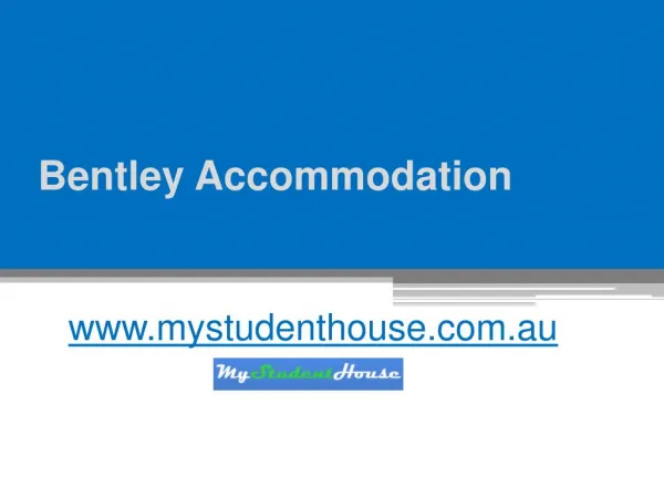 Bentley Accommodation - www.mystudenthouse.com.au