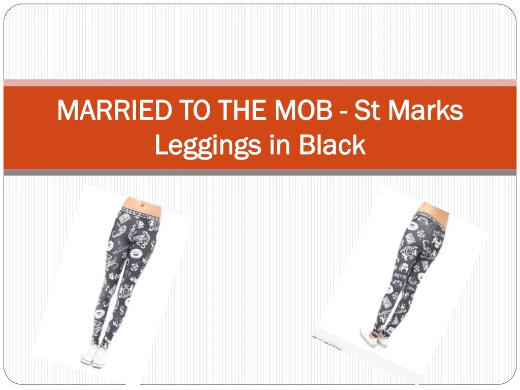 married to the mob st marks leggings in black