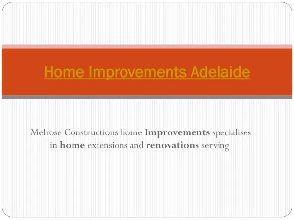 Home Improvements Adelaide