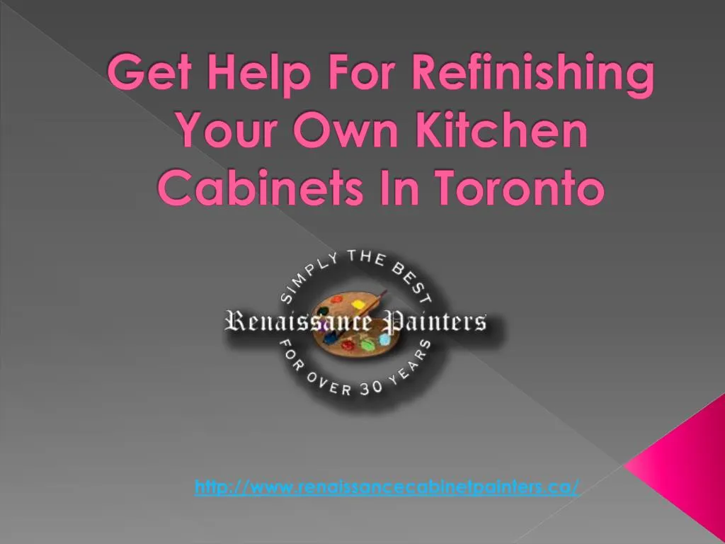 get help for refinishing your own kitchen cabinets in toronto