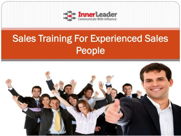 Sales Training For Experienced Sales People