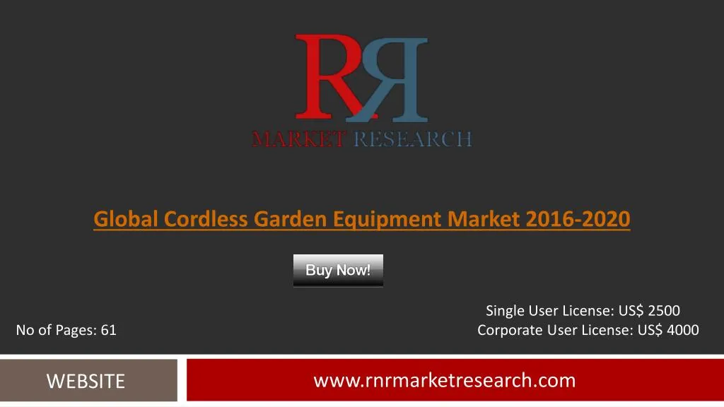 global cordless garden equipment market 2016 2020