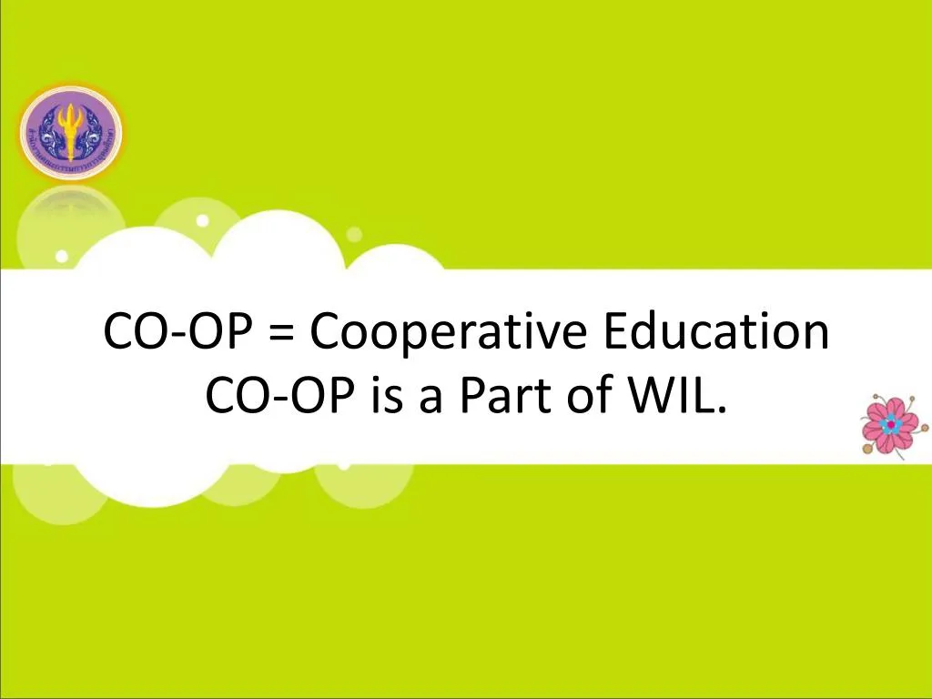 co op cooperative education co op is a part of wil