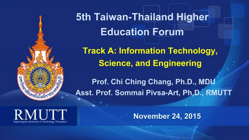 5th taiwan thailand higher education forum
