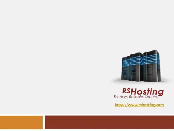 Hosting services provided by RS Hosting