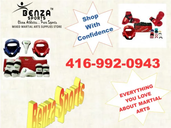 Buy Online Martial Arts Equipment | Benza Sports | 416-992-0943