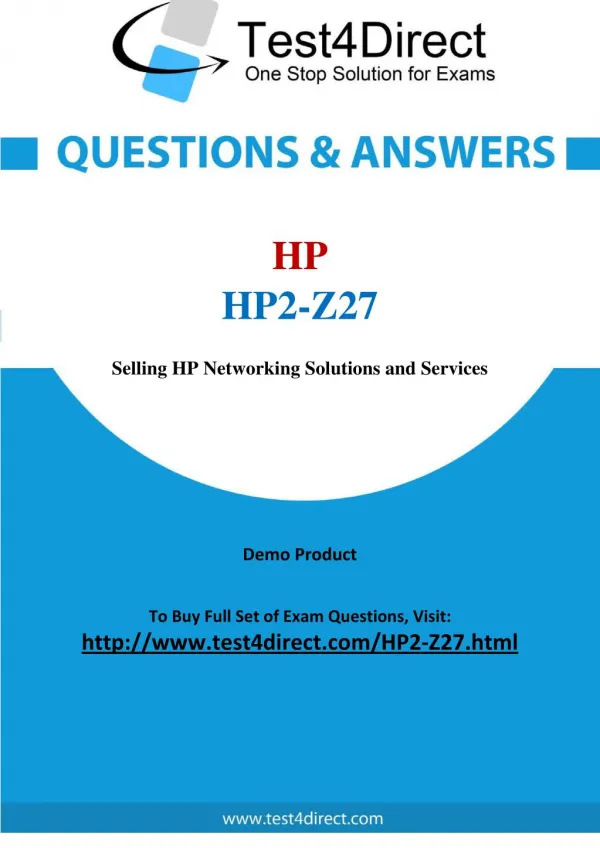 HP HP2-Z27 ExpertONE Real Exam Questions