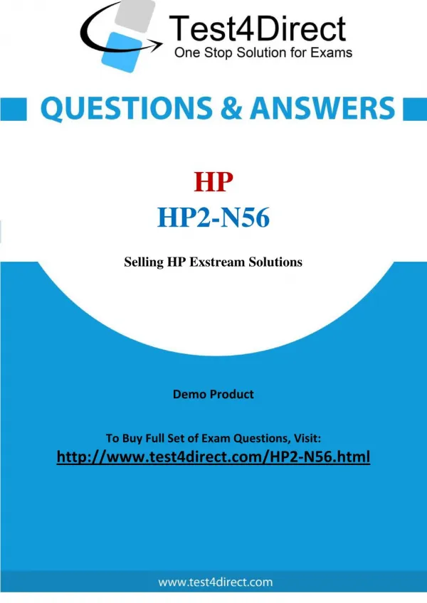 HP HP2-N56 Test - Updated Demo