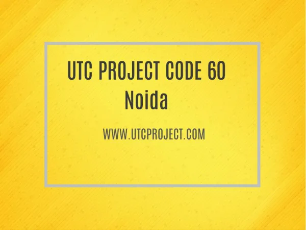utc project code 60