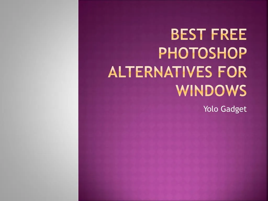 best free photoshop alternatives for windows