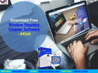 Download Free Registry Cleaner & PC Optimizer Software - AKick - slide 1