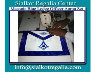 Masonic Blue lodge officer Apron - slide 1