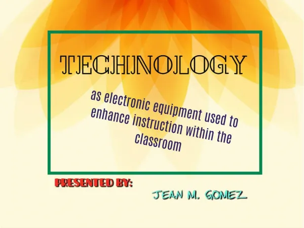 Integration of technology in the classroom