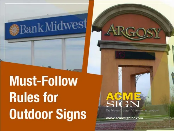 Rules to Follow While Making Outdoor Signs in Kansas City