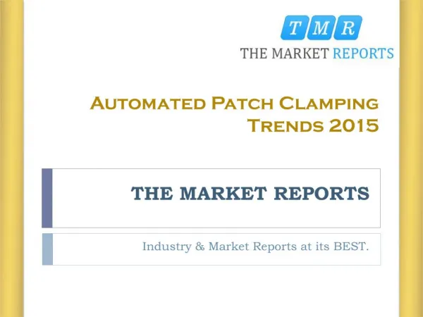 Automated Patch Clamping Market Trends and Application