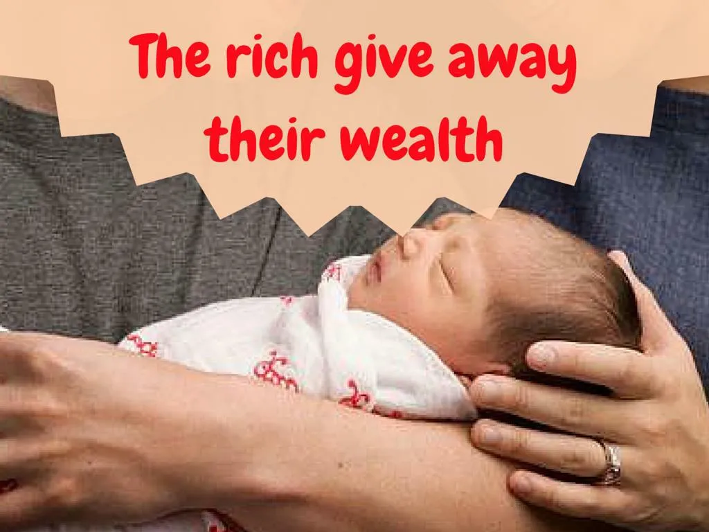 the rich give away their wealth