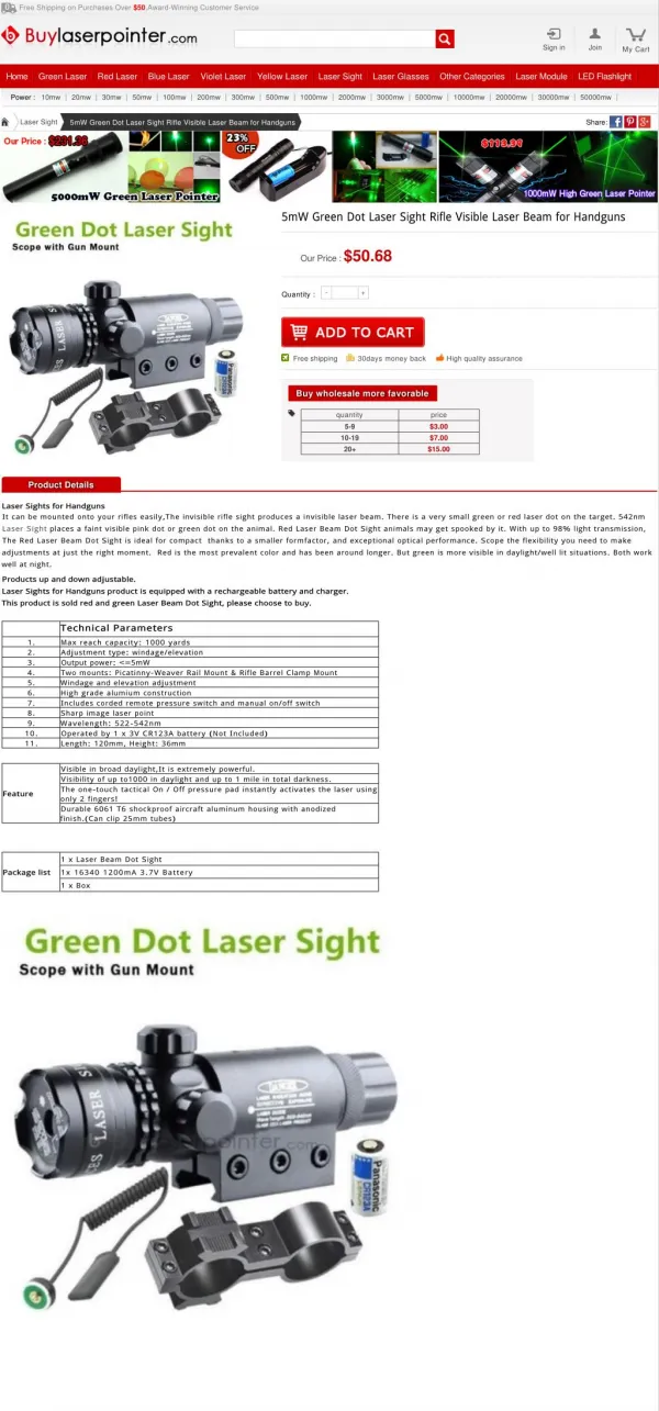 Laser Sights for Handguns