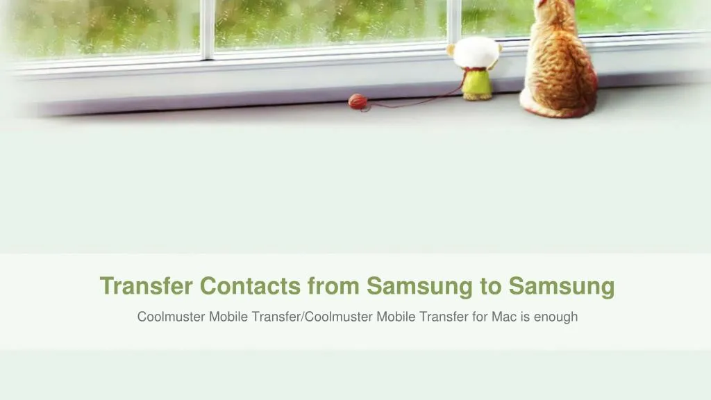 transfer contacts from samsung to samsung