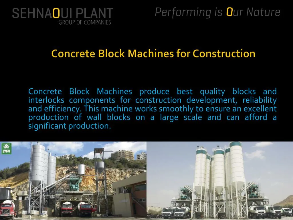 concrete block machines for construction